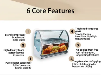 Stainless Steel Gelato and Ice Cream Display Freezer with SECOP Compressor