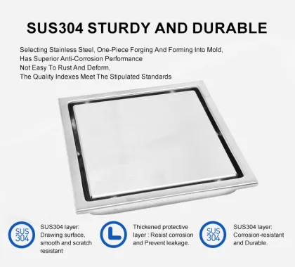 Stainless Steel Shower Drain Bathroom Floor Drain