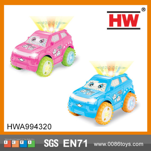 Alta qualità in plastica universale Mini auto giocattoli con luce e musica per bambini