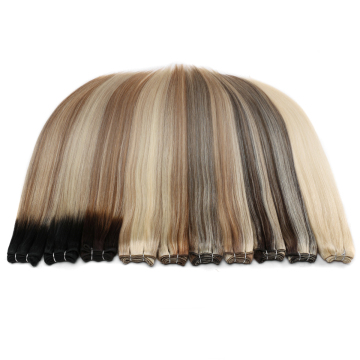 100% Virgin Hair 10a Raw Remy Double Weft Indian Hair weave weaving Bundles, Human Weft Hair Extensions