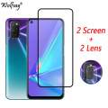 Full Cover Whole Glue Tempered Glass For Oppo A72 A52 A92 Screen Protector For Oppo A72 Camera Glass For Oppo A72 Glass 6.5 inch
