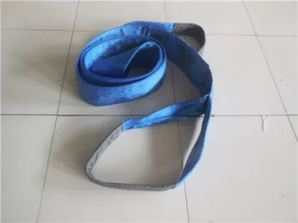 Blue high strength eye to eye lifting webbing sling