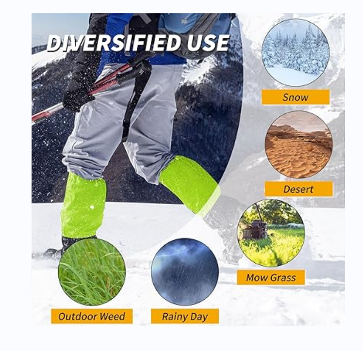Leg Gaiters Waterproof Adjustable Shoe Snow