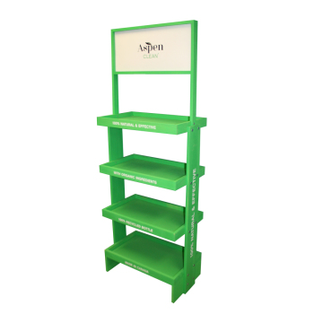 skin care product floor pos display stand