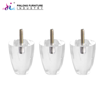 Screw Acrylic Feet for Furniture with Crystal Legs