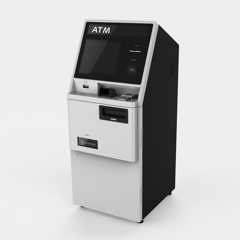 ATM Cash Money Dispenser ATM مع وحدة العملات المعدنية
