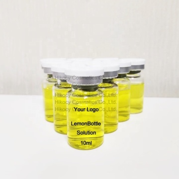 10ml बॉडी स्लिमिंग ampoule के साथ राइबोफ्लेविन, नींबू, वसा जलने और सेल्युलाईट विघटन के लिए लेसिथिन