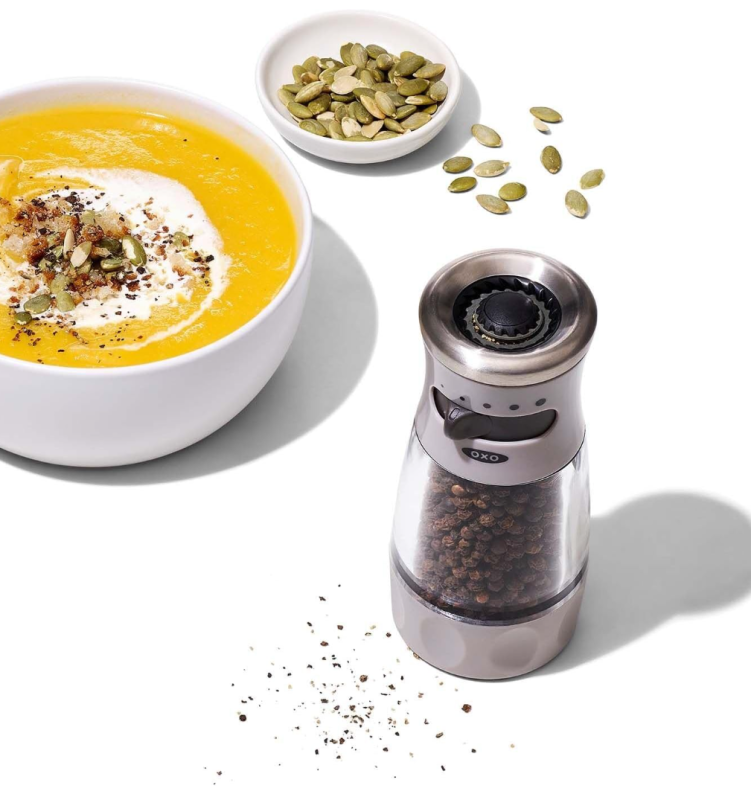 Adjustable Spice Grinder with Stainless Steel Blades