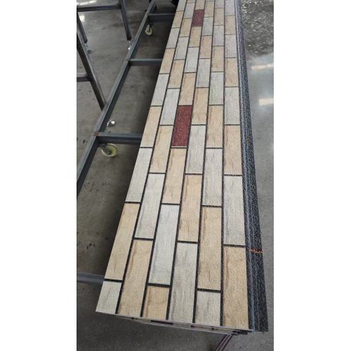Painel sanduíche de metal decorativo de alto desempenho com padrão de tijolo de cor clara