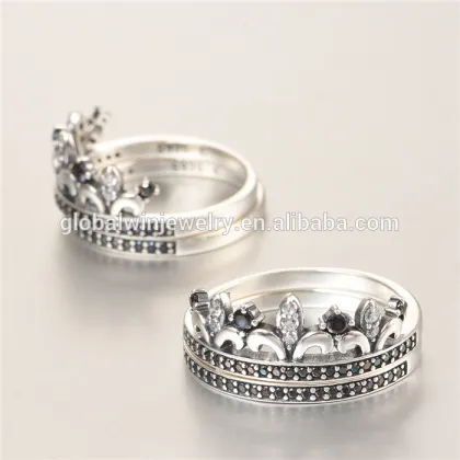 Latest Silver Ring Design Silver Crown Ring Silver Engagement Ring