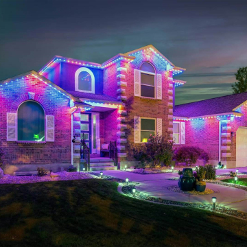 Outdoor Christmas and Holiday Decoration: Waterproof 5050 SMD RGB LED Pixel Point Lighting on DC12V