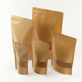 kraft paper bag with zipper stand up pouch