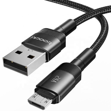 Hot Selling Wholesale USB Android Charger Cable Micro USB Angle Flat Cable 2024