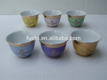 Arabic Ceramic Coffee Cup with Logo for Ramadan Gifts