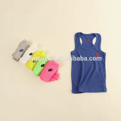 NZ60 2016 new childrens clothing summer baby wear cotton vest sling wholesale