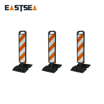 Plastic Road Blowing Delineator Warning Sign Board" could be shortened to "Plastic Road Warning Sign Board" for a more concise search engine title. However, if you want to keep the specific function described, "Plastic Blowing Delineator Warning Sign Boar