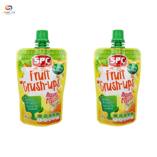 FAD Approved Resealable Mylar Food Packaging Spout Pouch