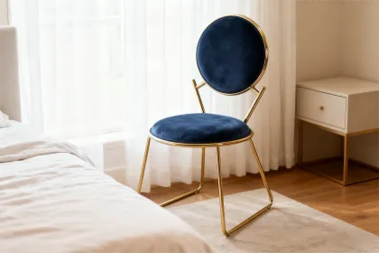 modern upholstered chairs round-back seating