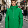 Chaqueta ligera con capucha para hombre