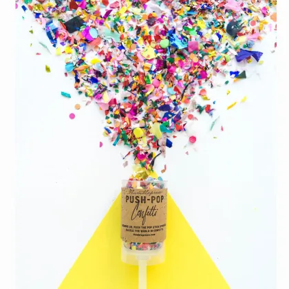 Push Pop Confetti For Wedding
