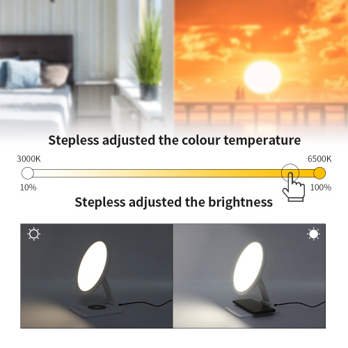 Wireless Charging Light Therapy Lamp DC Interface