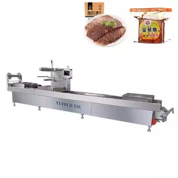 Automatic Thermoforming Rigid Tray Vacuum Packaging Machine With Gas Filling
