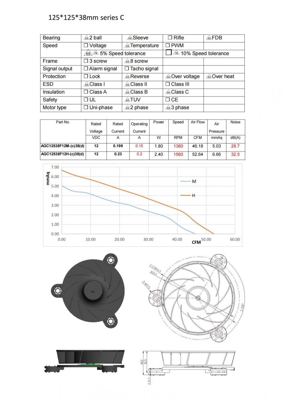 Plastic Refrigerator Fan