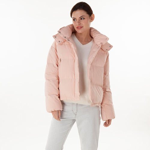 Rosa neue Mode Daunenjacke mit Kapuze