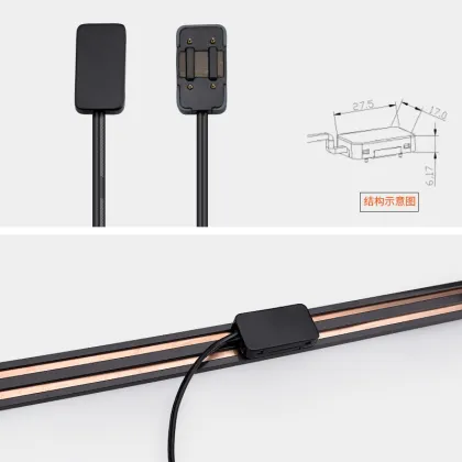 DC12V/24V Gondola Shelf Lighting Magnetic Power Track Socket