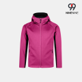 Oddychająca dziecięca hybrydowa kurtka softshell z kapturem