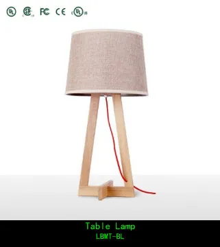 lighting table lamps with wooden by hand
