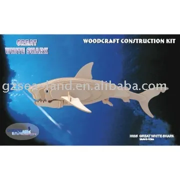 Great White Shark Wooden Toys