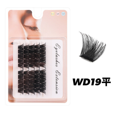 DIY Glueless Lashes: Explore 20D, 30D, and 40D Wispy D-Curl Segment Lashes for a Fluffy, Natural Look