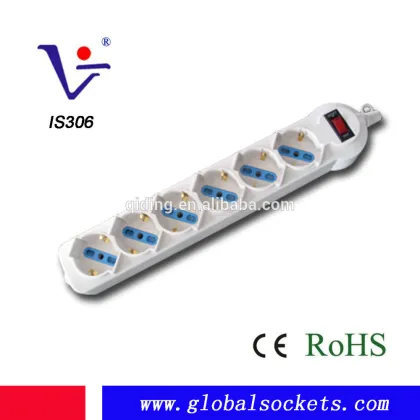 3ways Italian electric switch Socket