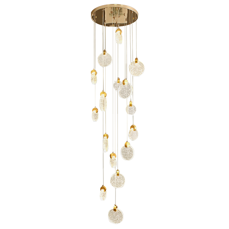 Crystal Gold Lantern Chandelier