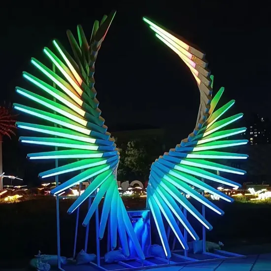 DMX512 Interactive Angel Wing LED Lights for Holiday & Wedding Decorations