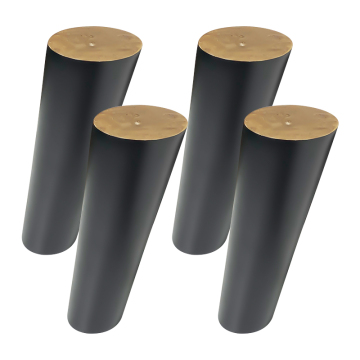 Wholesale 6 Inch Black Color Solid Wood Wooden Furniture Sofa Chair Cabinet Legs