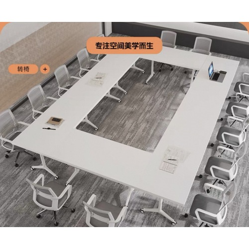 Mesa de treinamento dobrável com rodas