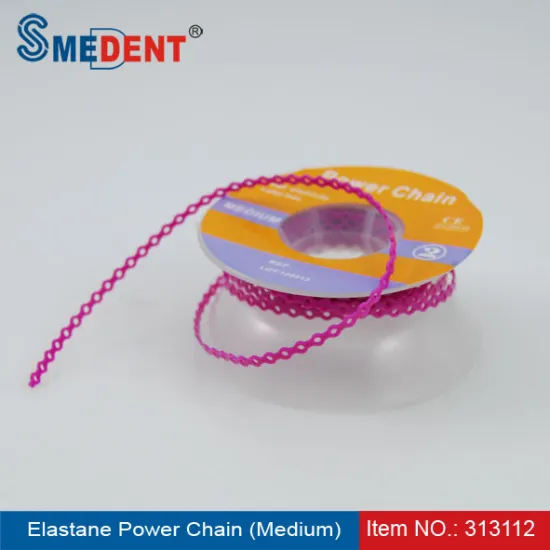 Middle Elastane Chain 15inch , orthodontic power elastic chain, coloured plastic chain