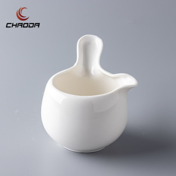 Western-Style Mini Ceramic Jug and Cup Set for Milk and Honey