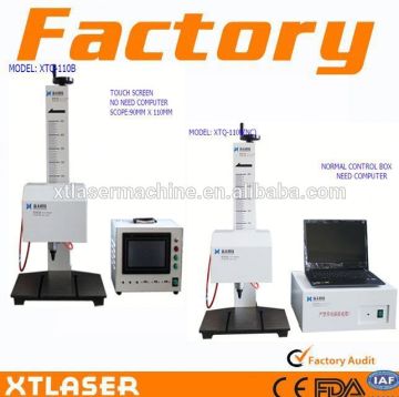 bench dot pin marking machine,desktop pneumatic dot peen marking machine on metal plate