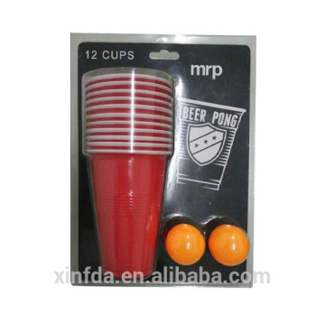 High Quality Promotion Double Blister Packing Beer Pong Game Set