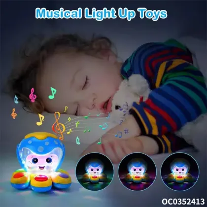 Cartoon Octopus Percussion Toy: Fun Musical Hand Drum for Babies