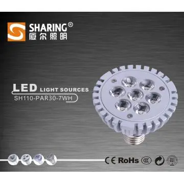 E27 Base 7W LED Lamp Cup PAR30