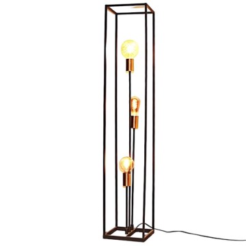 Iron three-head floor lamp
