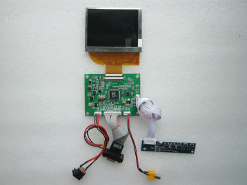 VGA+CVBS1+CVBS2 input LCD controller board support 3.5 inch module