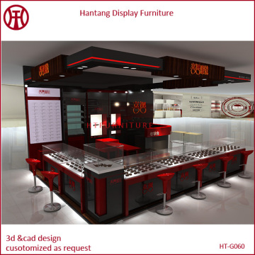 Customize Mall Sunglasses Kiosk Display Sunglasses Showcase With New Design