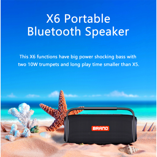 IPX6 Bluetooth Speaker with Theater Clear Stereo Sound