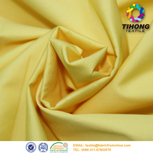 Soft handfeeling cotton plain dyed poplin fabric woven