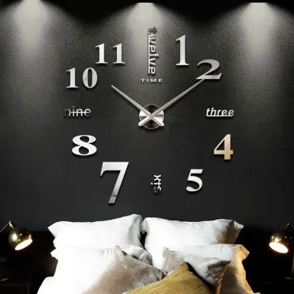3D Fashion Creative Wall Clock - Décoration de La Maison Horloge Murale